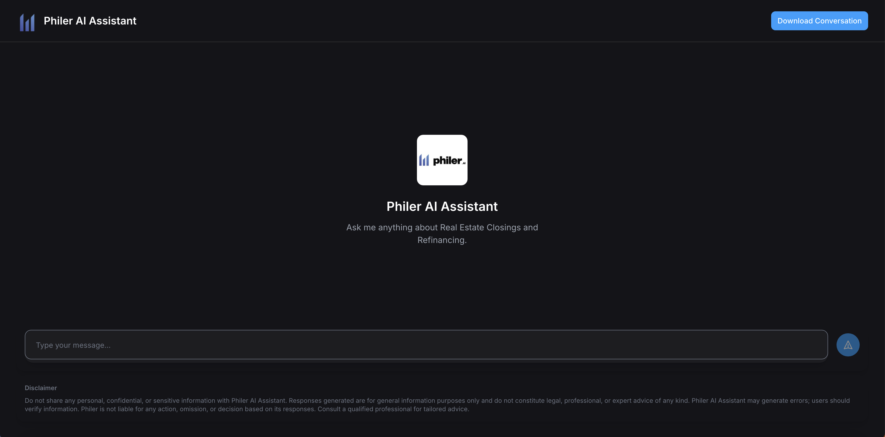 UI Screenshot of the Legal RAG Chatbot