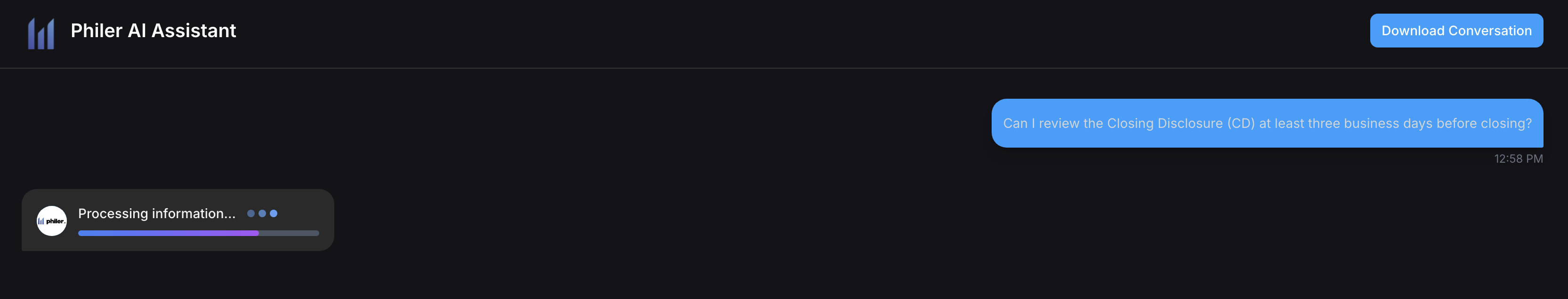 UI Screenshot of the Legal RAG Chatbot